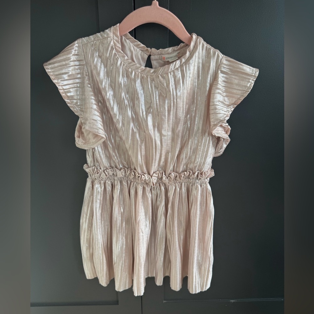 J. Crew Crewcuts | Metallic Shimmer Pink Dress | 4 - Picture 1 of 6